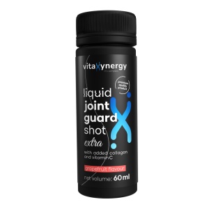 VITAXYNERGY Liquid Joint Guard Shot Extra Grapefruit - 12x60ml Supliment Lichid pentru Flexibilitatea Articulatiilor si Gestionarea Inflamatiei cu Glucozamina, Condroitina, MSM si Acid Hialuronic Concentratie Mare de Collagen