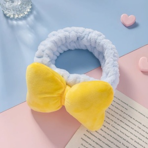 Bentita cosmetica machiaj, model cu funda gigantica, tematica babydoll, marime universala, galbena - Img 3