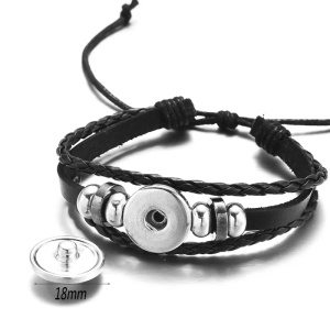 Bratara cu pandantiv rotund cu motocicleta si accesorii, model route 66, tematica free spirit, unisex, neagra, - Img 4