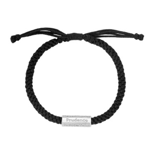 Bratara unisex, model clasic cu pandantiv deosebit, tematica seven virtues, reglabila, argintiu cu negru,