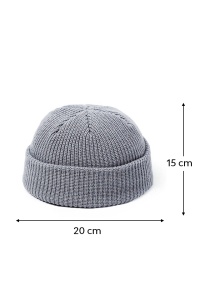 Caciula barbati, model minimalist, confortabil si comod, tematica cool beanie style, marime universala, gri - Img 4