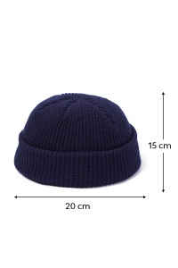 Caciula barbati, model minimalist, confortabil si comod, tematica cool beanie style, marime universala, albastra inchis - Img 4