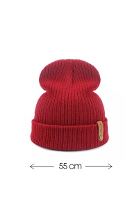 Caciula de iarna, marime universala, unisex, rosie - Img 2