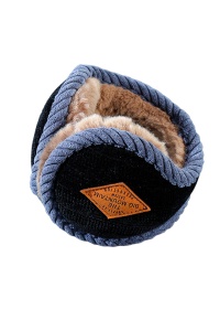 Casti de protectie impotriva frigului si a vantului pentru barbati, moi si calduroase, model soft and fluffy care se poarta pe spatele capului, pliabile, marime universala, negre
