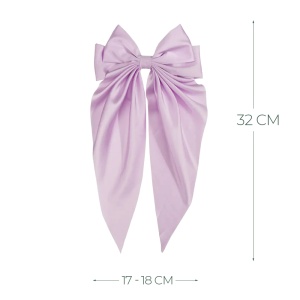 Clama de par tip ac, model cu funda ampla eleganta ponytail, lila - Img 3