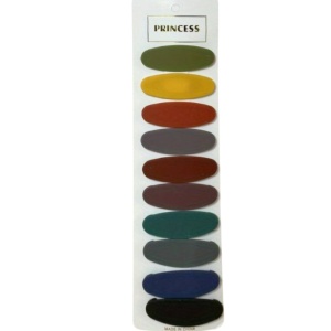 Clame par, set 10 bucati, model office style, confortabile si cochete, tematica be elegant, negru multicolor