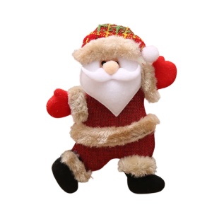 Decoratiune pentru Craciun, model cu personaje de poveste, Santa, tematica magia sarbatorilor, rosu