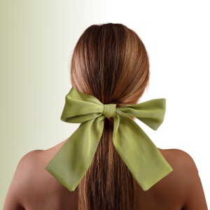 Elastic de par, model office style, tematica green world, cu imprimeu abstract, verde - Img 2