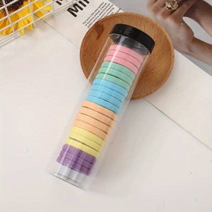 Elastic de par, set 20 bucati, model multifunctional si practic, tematica fashion is fun, multicolor - Img 4
