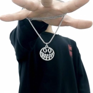 Lant, model figurina, pandantiv monstrulet evil, unisex, argintiu, - Img 2