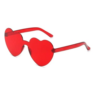 Ochelari de soare, dama, model pentru festival, super cool, M2, marime universala, rosii