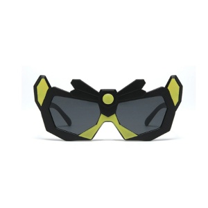 Ochelari de soare pentru baieti, model spirit de razboinic, tematica armura transformers, marime universala, negri - Img 2
