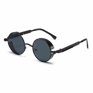 Ochelari de soare pentru barbati, model unic si cool, tematica steampunk, marime universala, negri