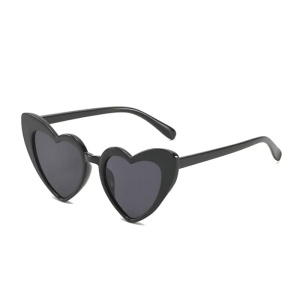 Ochelari de soare pentru copii, model pentru fetite inimioara cute, marime universala, negri