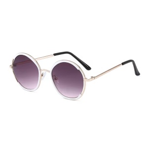 Ochelari de soare pentru copii, unisex, model cool pentru un plus de atitudine, tematica mega summer, marime universala, albi