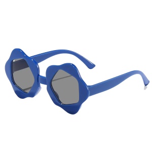 Ochelari de soare pentru copii, unisex, model cu rama cool, tematica perfect summer, marime universala, albastri