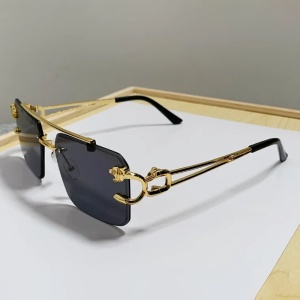 Ochelari de soare unisex, model elegant cu personalitate, tematica glamour life style, marime universala, negru inchis - Img 2