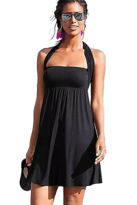 Rochie de vara pentru plaja sau strada, neagra