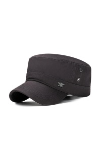 Sapca barbati, model army cu cozorc curbat, strangere reglabila la spate, tematica eagle wings, marime universala, gri inchis