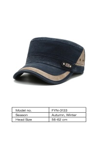 Sapca de barbati, cozoroc curbat, prindere reglabila, model cool si confortabil, tematica urban style, marime universala, albastra - Img 3