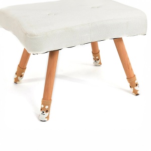 Sosete pentru mobila, protectie pentru picioarele scaunelor, model tip husa anti zgariere cu imprimeu catel simpatic, tematica fashion home, marime universala, maro - Img 3