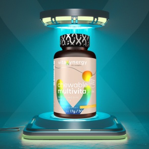 VITAXYNERGY Multivita Kids - 30 Comprimate Masticabile (Aroma de Ananas) pentru Copii, Aprobat de Ministerul Sanatatii, Certificat FDA, GMP, Halal - Img 2