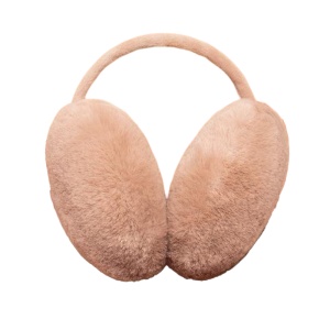Acoperitori pentru urechi, protectie impotriva frigului, model casti care se poarta pe spatele capului, tematica fluffy and warm, unisex, marime universala, maro