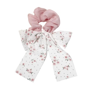 Elastic de par, model spring of life, imprimeu floral, roz
