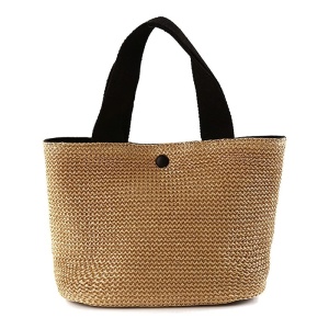 Geanta dama, inchidere cu buton, tesatura, neagra
