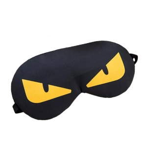 Masca de dormit, animata, neagra cu ochi galbeni, marime standard, unisex