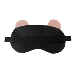Masca de dormit, model haios cu fete expresive si urechiuse, rezerva cu gel, prindere elastica, tematica sweet dreams, unisex, M8, roz - Img 3