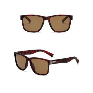 Ochelari de soare pentru barbati, model cool masculin, tematica fashion summer, marime universala, rosu inchis - Img 3