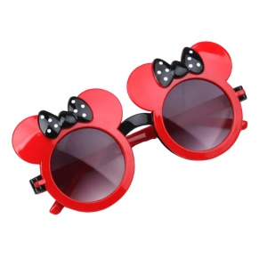 Ochelari de soare pentru copii, model fashion care se deschide open window pentru fetite, marime universala, rosii - Img 2