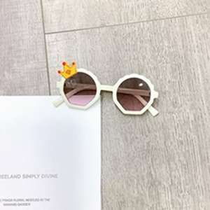 Ochelari de soare pentru copii, unisex, model printi si printese, marime universala, albi - Img 3
