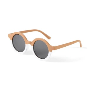 Ochelari de soare pentru copii, unisex, rotunzi, model vintage summer vibe, marime universala, maro