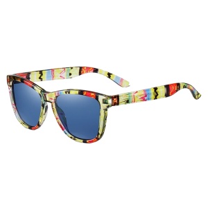 Ochelari de soare pentru femei, model casual, tematica cool woman, marime universala, multicolori cu albastru