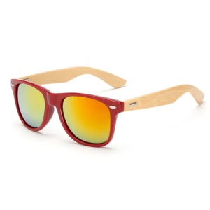 Ochelari de soare unisex, model clasic, vintage, tematica fashion men, marime universala, rosu inchis