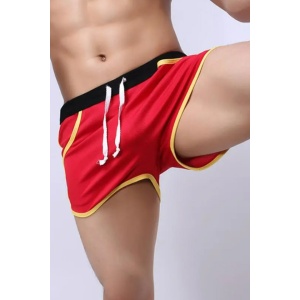 Pantaloni scurti tip boxeri, barbati, model sport, rosu - Img 3