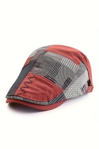 Sapca de barbati, cozoroc curbat, prindere reglabila cu capse, model vintage, tematica be cool, marime universala, rosie