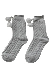 Soseste dama, model chic cu ciucurei, tematica comfy sleep, marime 38 – 42, gri