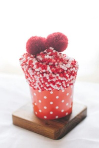 Sosete dama, calduroase, moi, model briosa, cu ciucurei, marime 36-42, rosii - Img 4