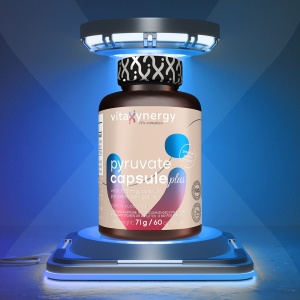 VITAXYNERGY PYRUVATE CAPSULE PLUS – Supliment pentru Metabolism Accelerat, Ardere de Grasimi si Performanta Fizica – 60 Capsule, Certificat GMP, Aprobat de Ministerul Sanatatii Certificat FDA, GMP, Halal - Img 3