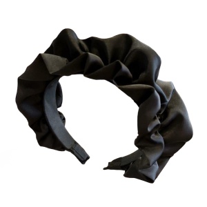 Bentita pentru par, model cu volanas chic waves, marime universala, neagra