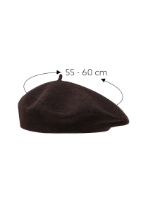 Bereta dama, model chic elegant, tematica fashion winter, M1, marime universala, maro inchis - Img 4