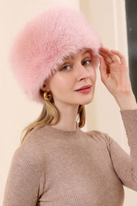 Caciula dama, model calduros si elegant, tematica ready for winter fashion, marime universala, roz - Img 4