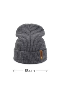 Caciula de iarna, marime universala, unisex, gri - Img 2