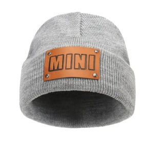 Caciula pentru copii, moale si calduroasa, model clasic, tematica mini me, marimea M, 1 – 6 ani, gri