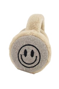 Casti de protectie impotriva frigului si a vantului pentru barbati, model pliabil cool, moale si calduros, tematica happy winter smile, marime universala, maro