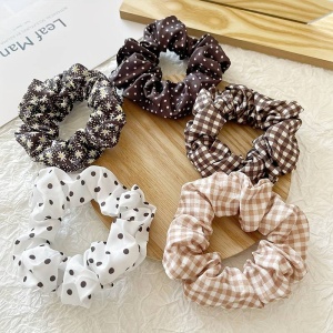 Elastic de par, set 5 bucati, model versatil, combinatii cute, imprimeu haios, tematica fashion lady, coffee