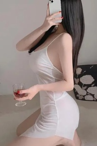 Lenjerie sexy dama, rochie semitransparenta cu bretele subtiri in X la spate, model incitant, tematica romantic nights, alba - Img 4